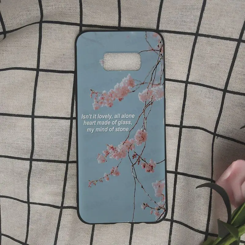 Song Lyrics Billie Eilish эстетический черный мягкий чехол для телефона samsung Galaxy s9 s8 plus s10 s10plus s7 s6edge funda