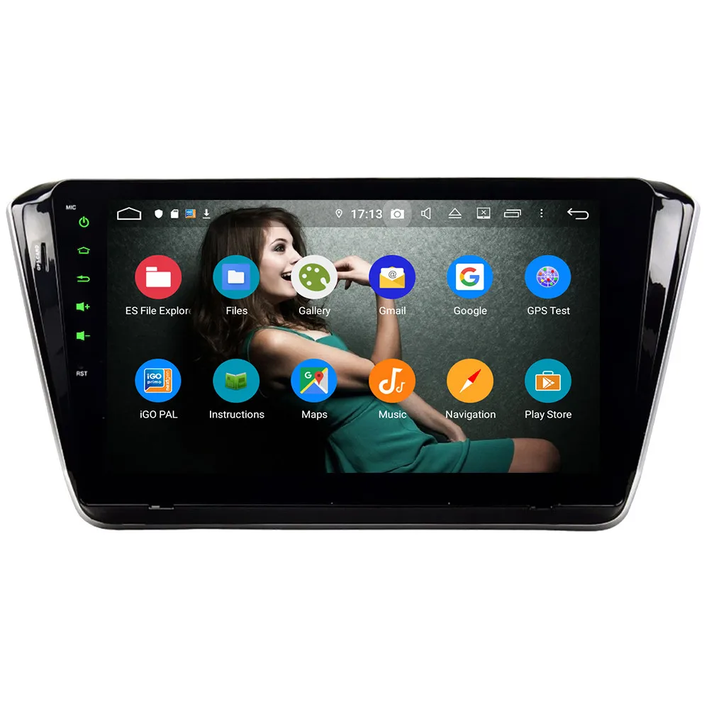 Klyde 10," ips 4G Android 9,0 Восьмиядерный 4 Гб ОЗУ 64 Гб ПЗУ DSP BT автомобильный DVD мультимедийный плеер стерео для Skoda Superb B8