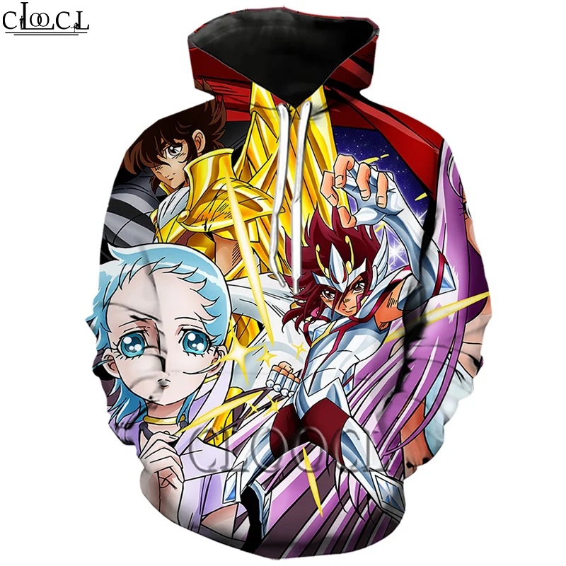 

CLOOCL Newest Men Women Anime The Knights of the Zodiac Saint Seiya 3D Print Hoodie Unisex Casual Harajuku Style Fashion Tops