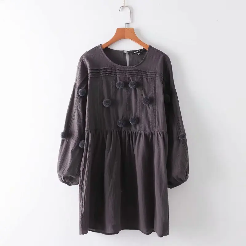 

Fashion Clothing 2018 Autumn Europe And America WOMEN'S Dress New Products Versitile Fashion Ball Ornaments Dress