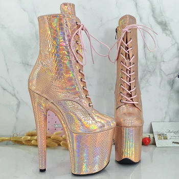 

Leecabe 20CM/8inches Pole dancing shoes High Heel platform Pole Dance boot