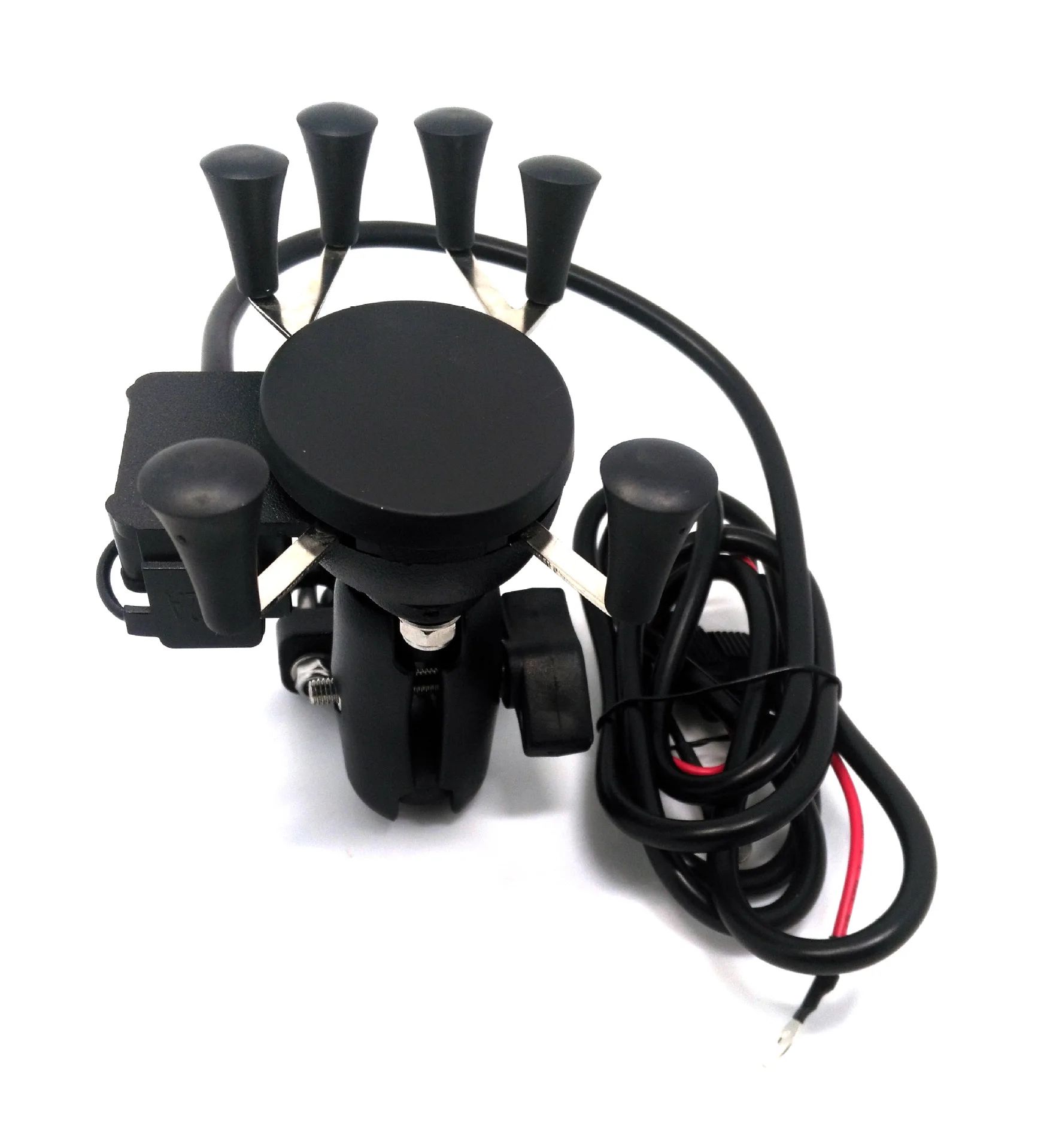 

K06 Motorcycle Electromobile Charging One-piece Mobile Phone Bracket Wide Voltage Charging Bracket Suitable 12-85V