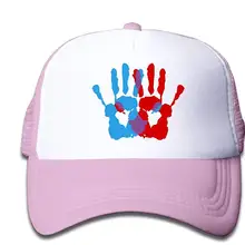 Детская Раскрашенная бейсболка для дальнобойщика с регулируемой сеткой для мальчиков и девочек