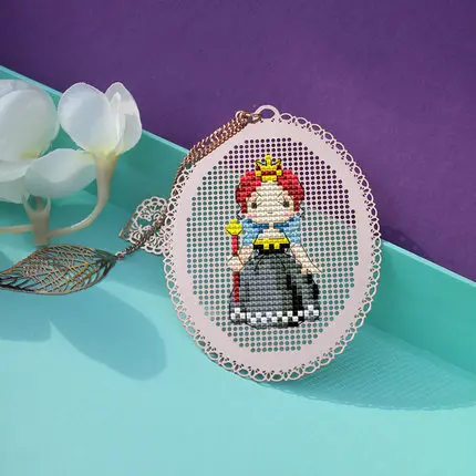GFlower Fairy DIY ремесло Стич крестиком металлическая Закладка серебряное Золотое рукоделие счетный крест-Набор для вышивки - Цвет: Оранжевый