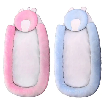 

Baby Bassinet Portable Ultra Soft Infant Lounger Bed Mattress with Removable Pillow for Sleeping Napping