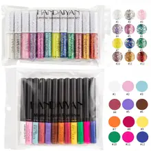 HANDAIYAN – Kit d'eyeliner de couleur mate, 12 couleurs/paquet, stylo Eye-Liner imperméable, ensemble de cosmétiques pour les yeux