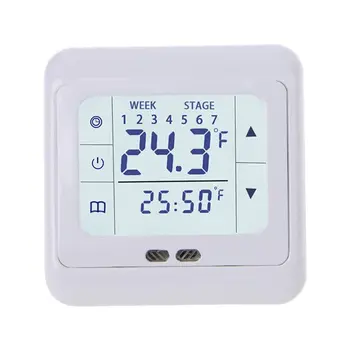

Thermoregulator Touch Screen Heating Thermostat for Warm Floor,Electric Heating System Temperature Controller With Kid Lock