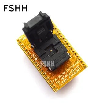 

Clam-Shell Socket QFN40 Adapter WSON40 DFN40 MLF40 QFN40-DIP40 Programming Adapter 6x6mm 0.5mm 40QN50S16060-B