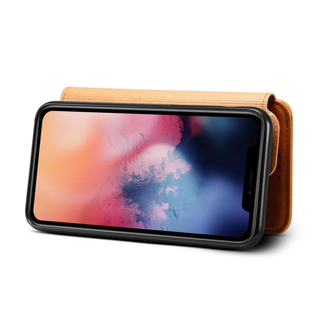 Для iPhone 11 Pro Max тонкий кожаный бумажник с откидной крышкой силиконовый прозрачный чехол для карт чехол для телефона s для iPhone 11 Pro Max