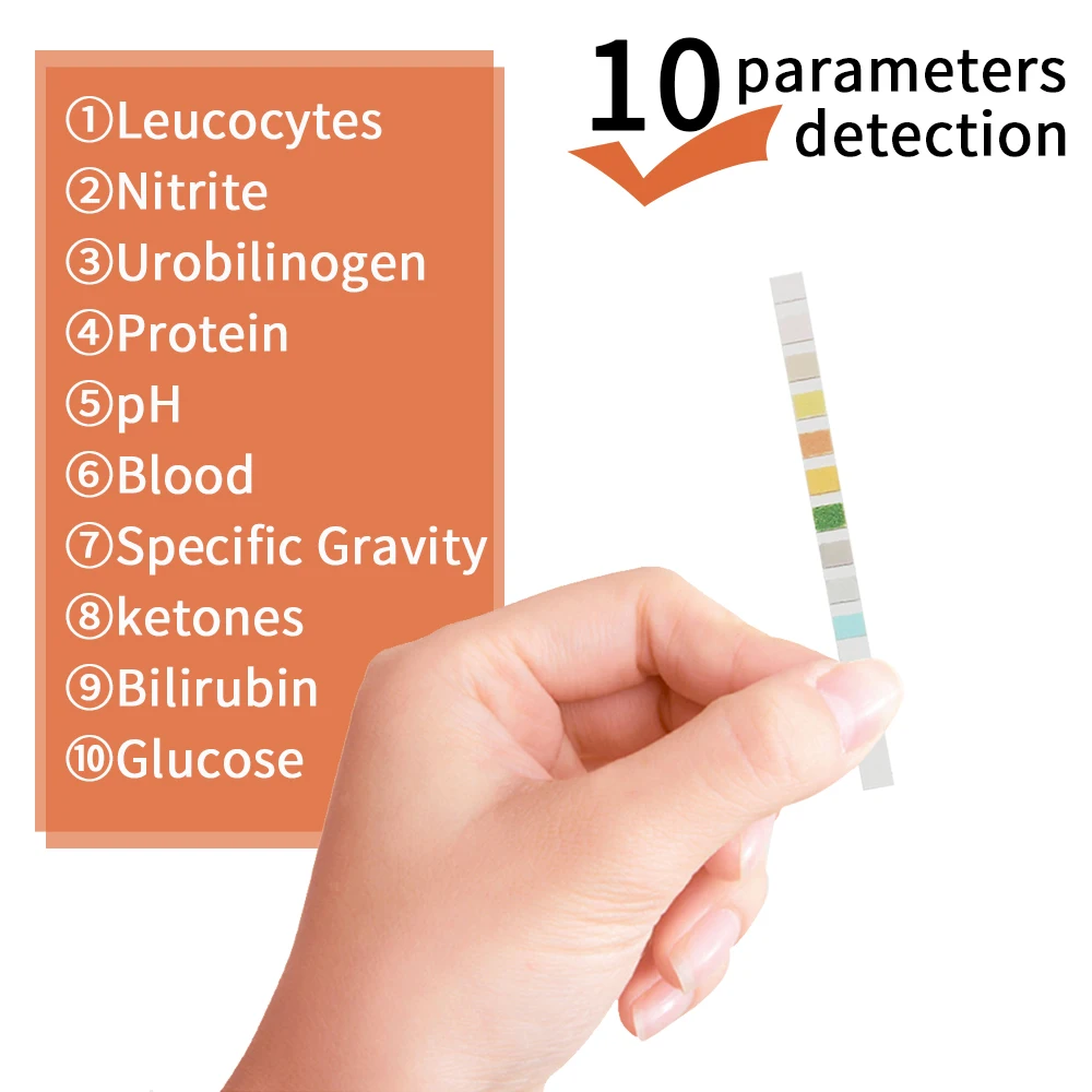 Wondfo 10 x Один шаг мочи Реагент полоски-10 параметров для мочи тест полосы более 99% точность раннее обнаружение