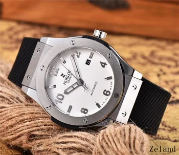 

HUBLOT Luxury Brand quartz Mens Watches Mechanical Wristwatches Stainless Steel Strap men's wristwatch classic business dress