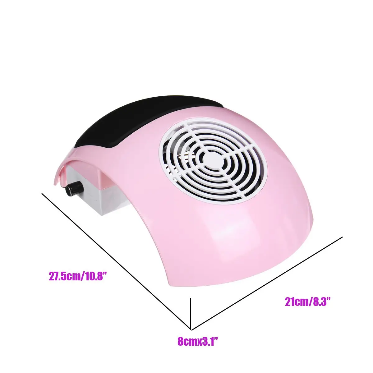 Najtaniej 80W 110 220V odpylacz do paznokci + 2 worki do zbierania skórzany odkurzacz do paznokci Nail salon artystyczny narzędzie do manicure