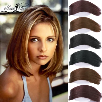 

XUANGUANG 10-30cm Mini hair extension two clips in hair Can be dyed or ironed Suitable for women with long and short hair