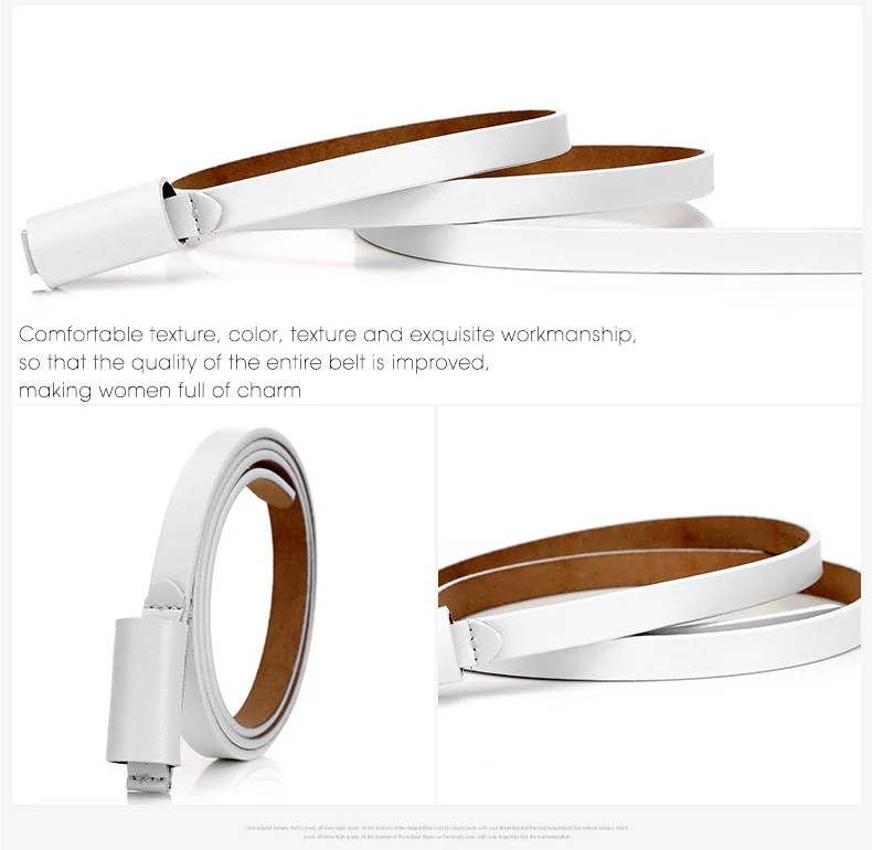 leather belts for women COWATHER cowhide women belt fashion design thin cow leather female strap golden buckle  jeans dress belt  new arrival waistband slim belt for women