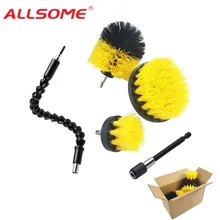 ALLSOME 5 шт. дрель мощность Скраб Чистая щетка для ванной кухни очистки