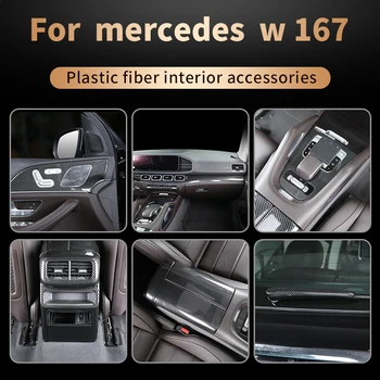 

Plastic fiber interior trim for mercedes GLE W167 350 450 500e gls w167 450 500 550 x167 interior decoration accessories