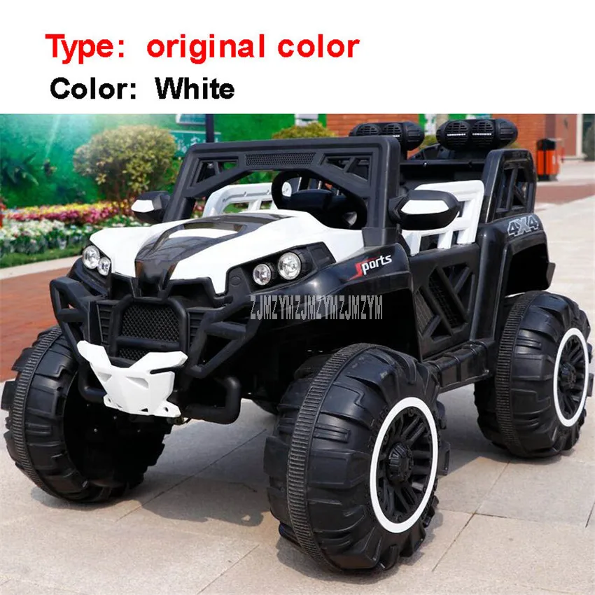 Four Big Wheel Design Kids Children's Off-road Electric Vehicle Car Remote Control For 1-3-9 Years Old Baby Toy Car Can Drive - Цвет: OriginalColorWhite