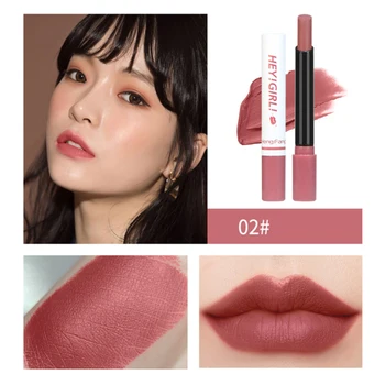 

Hengfang Cigarette Lipstick Set Matte Easy Color Velvet Matte Cigarette Case Lip Gloss 4 Packs Nude Lipstick Kit Cosmetics TSLM2