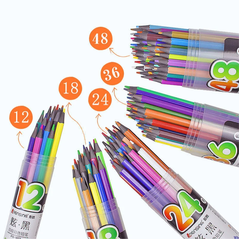 

Advanced Professional Color Pencil Wood-free Hand-painted Colour Pencil Set for Children Oil Colored Pencil Crayon Art Drawing