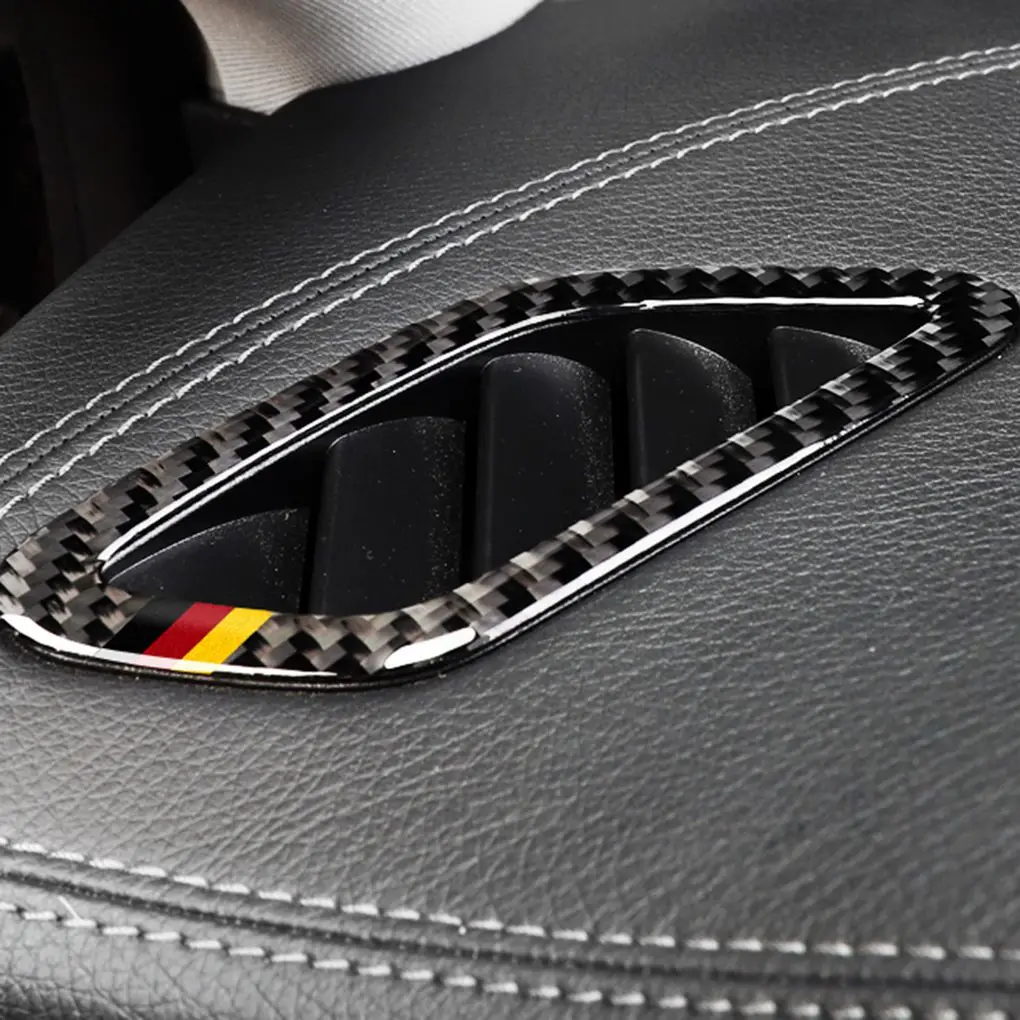 Замена для Mercedes Benz CLUSE A 2013-2018 2 шт./компл. рамка для кондиционера крышка из углеродного волокна декорация для вентилятора