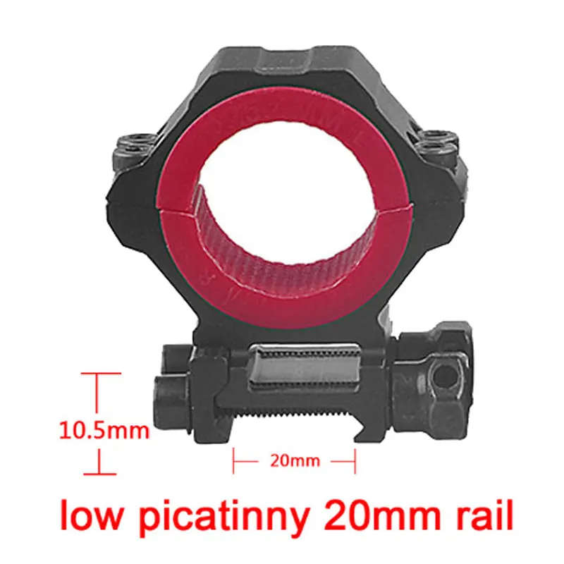 Low Picatinny 20mm Открытие крепления мульти-диаметр 25,4/30/34 мм Охота держатель кольца 11 мм ласточкин хвост 20 мм с креплением для стрельбы из областей кольца - Цвет: Low Picatinny 20mm