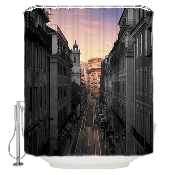 

DEARHOUSE Shower Curtain Black White Color Contrast Shower Curtain Bathroom Curtain Home Decoration