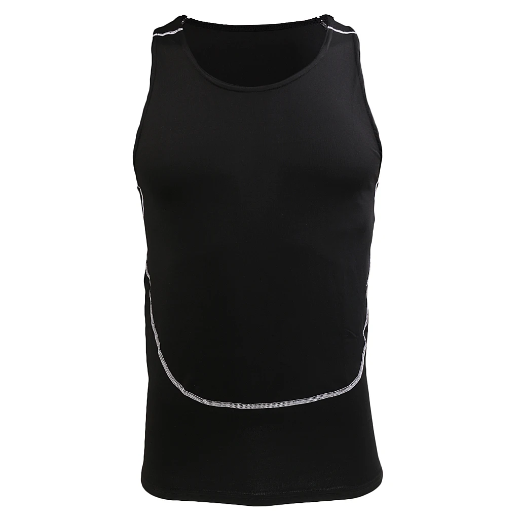 

Men Abdomen Tights Tank Top Sport Gym Body shaping Compression Vest Sweats Shirt