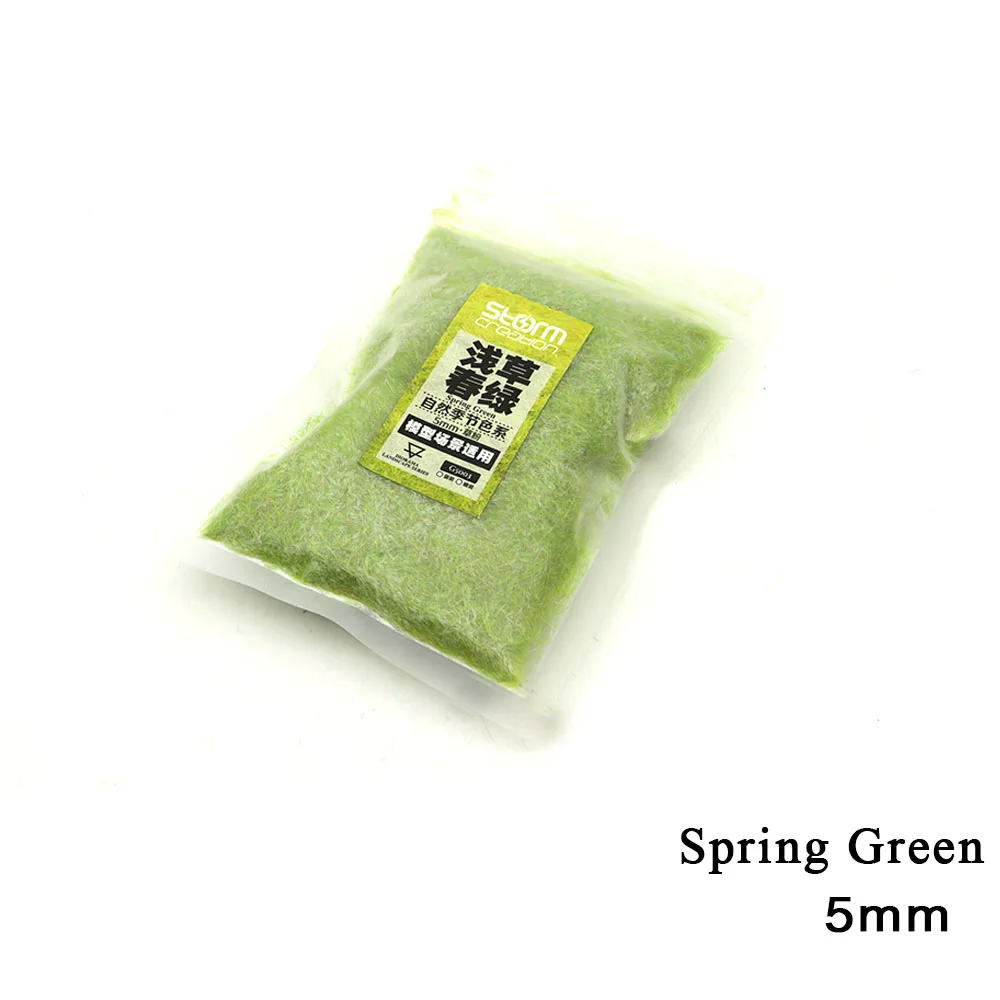 5 мм зеленый газон игрушка модель флок нейлон газон порошок статическая трава песок стол здание пейзаж Открытый сцена модель железнодорожная компоновка