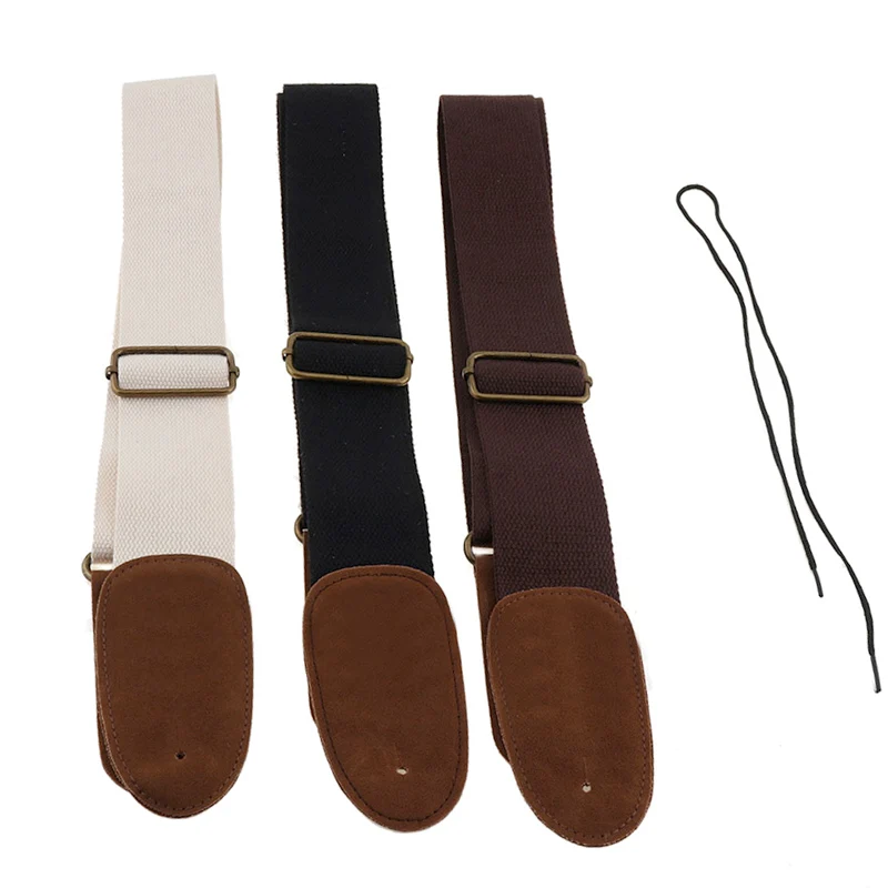 Guitar-Strap Acoustic Electric Pure-Cotton for 3-Color-Optional Adjustable