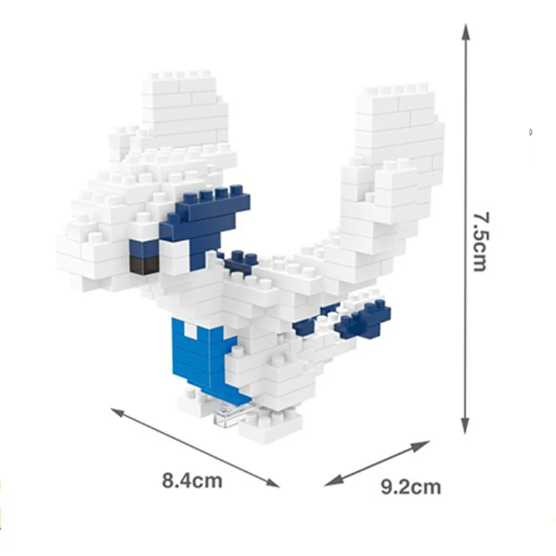 DIY Мини строительный блок кирпичи Покемон Чаризард японского аниме алмаз карманная кукла детский день рождения Подарочная игрушка против loz balody - Цвет: 264Lugia-no-box