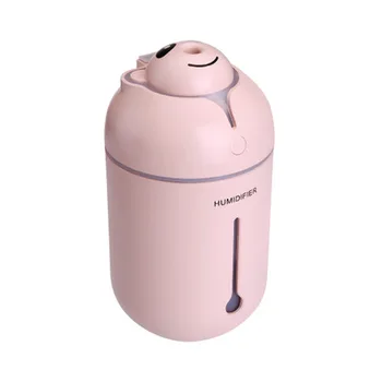 

Dika Bear Colorful Light HumidifierUltrasonic Household Mini Car Spray Silent Air Purifier Multicolor Optional Portable