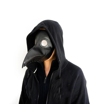 

Funny Medieval Steampunk Plague Doctor Bird Mask Latex Punk Cosplay Masks Beak Adult Halloween Event Cosplay Props Party Masks