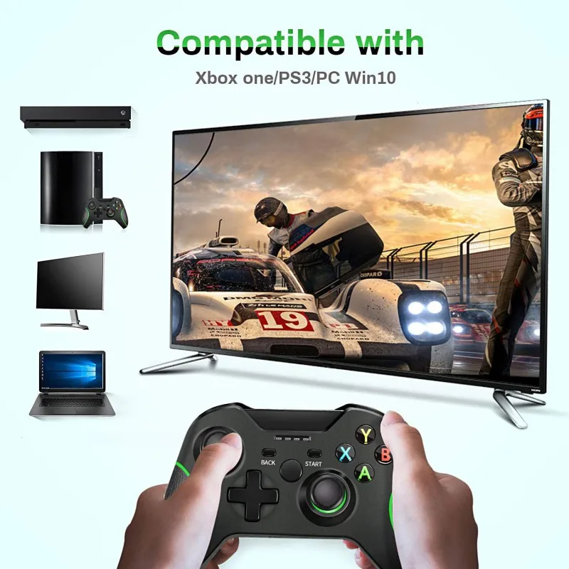 Беспроводной контроллер Улучшенный геймпад для Xbox One/One S/One X/One Elite/PS3/Windows 10 | двойная вибрация
