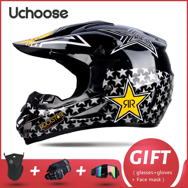 Professional Motorcycle Helmet Off-road Helmet Downhill DOT Racing Motocross Casque Moto Helme3 Free Gift Suitable For Kid 11