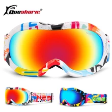 Детские лыжные очки, двухслойные, противотуманные, для мальчиков и девочек, большие сферические, Mopia, для альпинизма, велоспорта, для улицы, лыжные очки