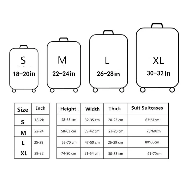 ETya защитный чехол для багажа для мужчин и женщин, аксессуары для путешествий, эластичные пыленепроницаемые Чехлы для чемоданов, сумки