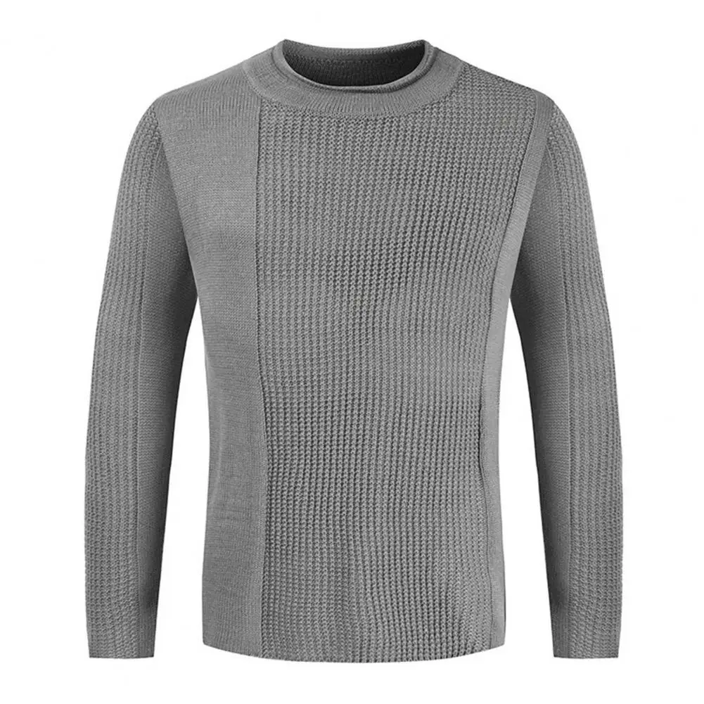 

Men Sweaters Round-Neck Long Sleeve Warm Pullover Men Sweater Thick Autumn 2023