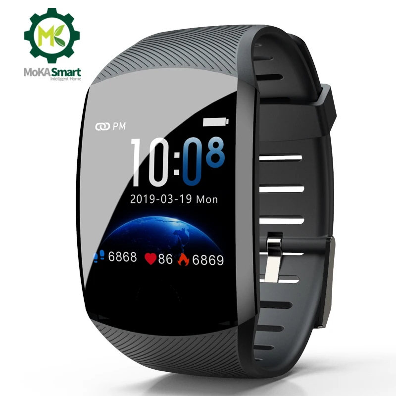 MOKA SmartBand IP67 водонепроницаемый спортивный умный Браслет фитнес-трекер пульсометр Bluetooth для мужчин и женщин