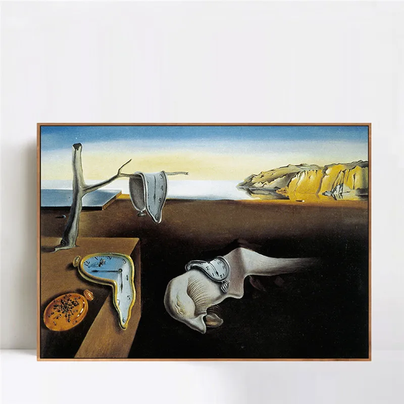 Сохранение памяти Salvador Dali стены искусства Постеры холсты и принты живопись