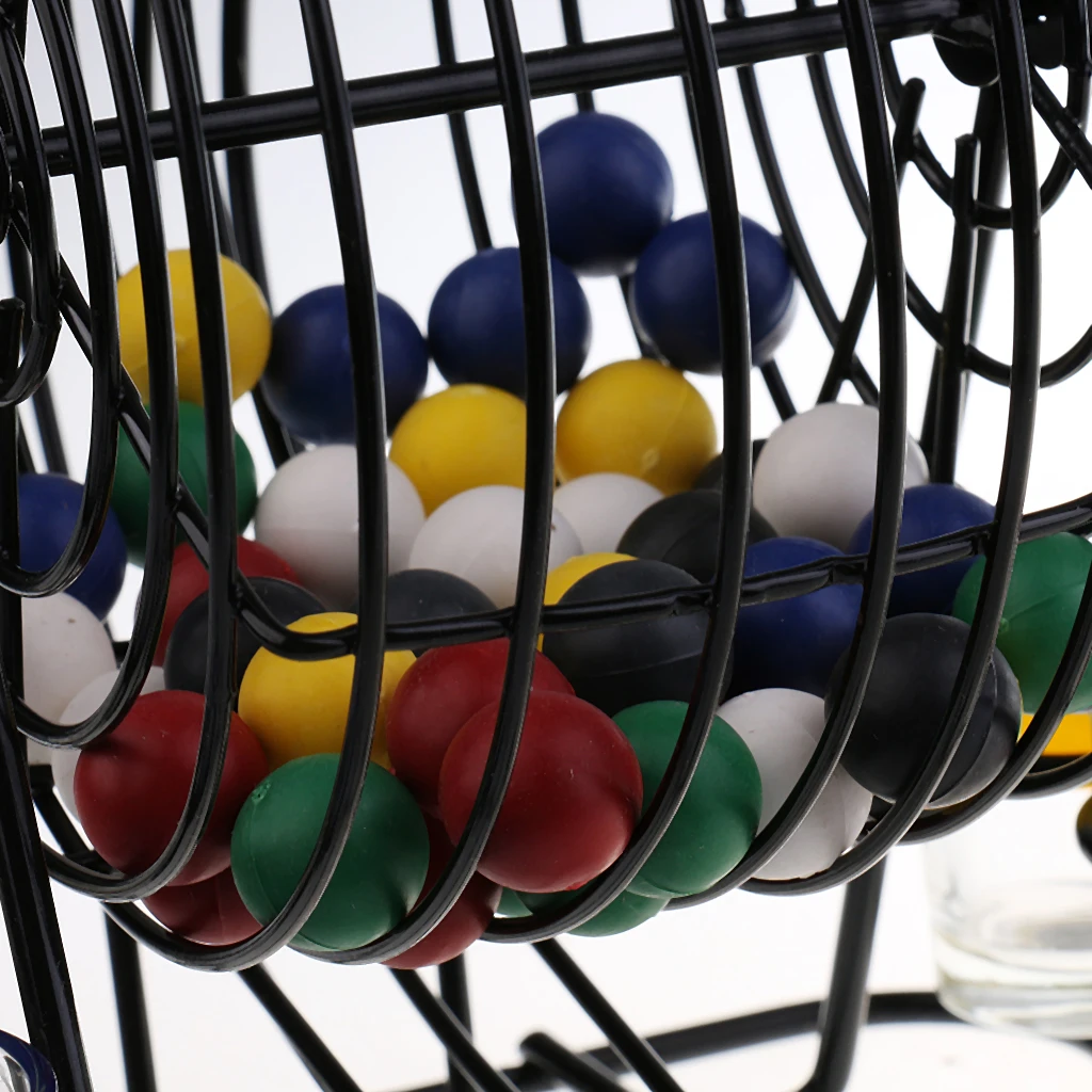 Мини-лотерейная машина бинго Алкогольная игра с 6 очками+ 48 красочных шариков для взрослых Вечерние