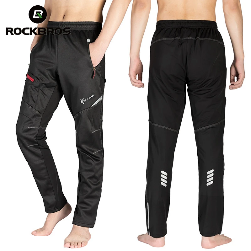 Rockbros Winter Bike Pants Men Women Thermal Warm Long Cycling Pants