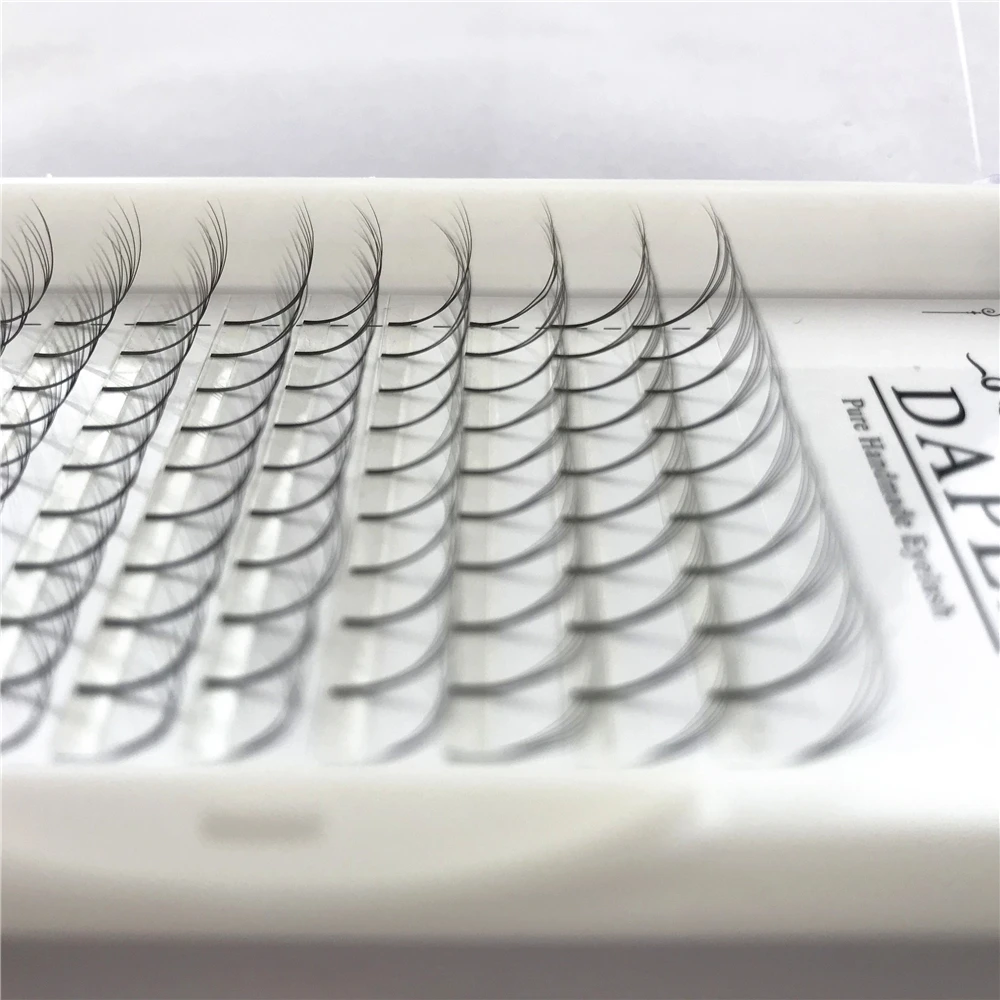 

12 Lines 3D~10D Russian Premade Volume Fans Eyelashes Extension C Curl 0.07 Thickness Heat Bonded Eyelashes Makeup