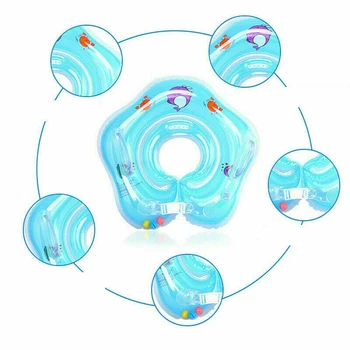 

Baby Swimming Neck Ring Tube Safety Infant Bathing Float Circle Summer Inflatable Water Floating Drink Cup Holder Accessories
