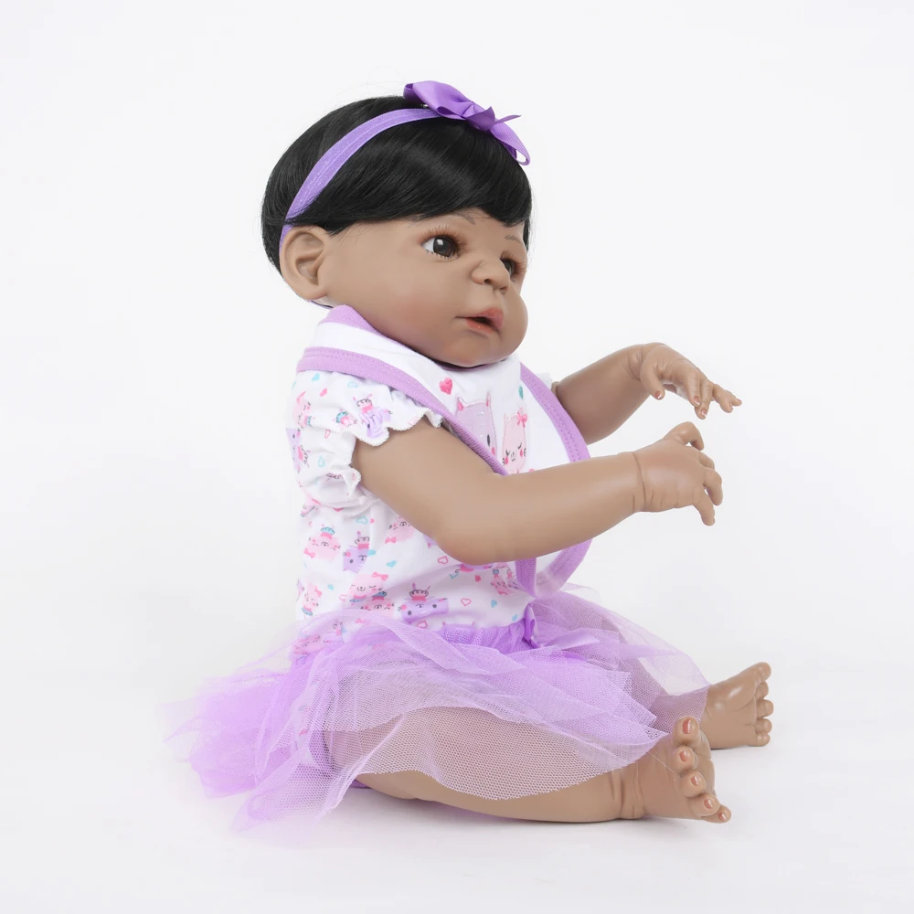 2" имитация принцессы Bebe Reborn baby girl куклы полный Силиконовый корпус водонепроницаемый Reborn дети Playmate ребенок подарок на день рождения 55 см