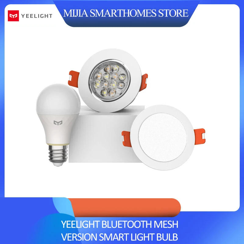 

Xiaomi mijia yeelight bluetooth Mesh Version smart light bulb and downlight ,Spotlight work with yeelight gateway to mi home app