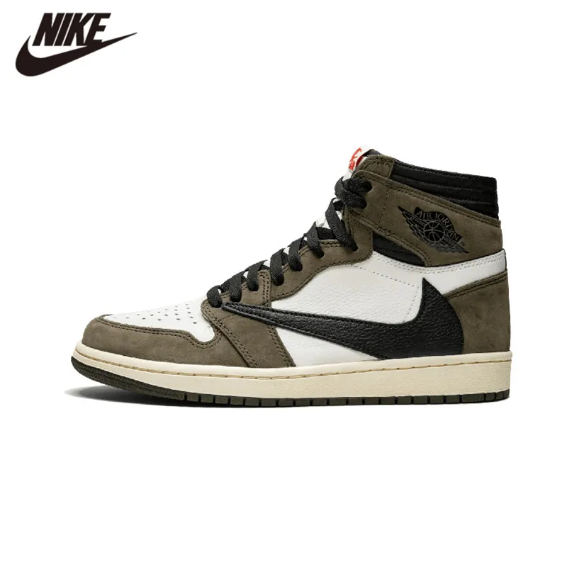 

2019 New Air Jordan 1 Hi OG x Travis Scott AJ1 High-top Men's Basketball Shoes OG Fashion Breathable CD4487 100
