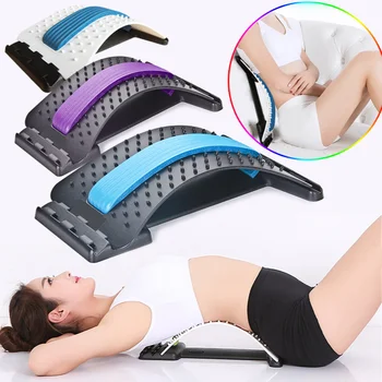 

Back Stretcher Massager Neck Waist Pain Mitigate Support Massage Household Muscle Stimulator Relaxing Fitness Equipment