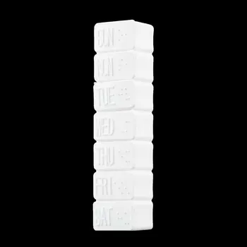 

1Pc Or 2 Pcs One Week 7 Days Small Medicine Pill Drug Box Holder Weekly Tablet Mini Pillbox Container Storage Organizer Case