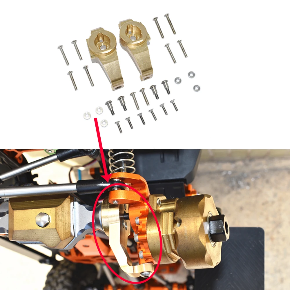 

copper Porous bit adjustable Front Block C base C 8232 for 1/10 TRX-4 DEFENDER BRONCO G500 TRX6 G63 Crawler Cars