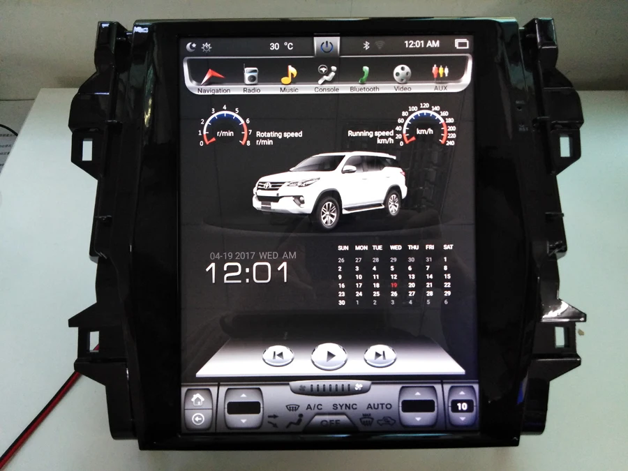 Умный экран Tesla навигация для Toyota Fortuner Hilux Android 8,1 автомобильный Радио gps Rockchip PX3 PX6 рекордер Автомобильный мультимедийный